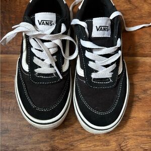 Vans Classic Black and White Lace-Up Sneakers